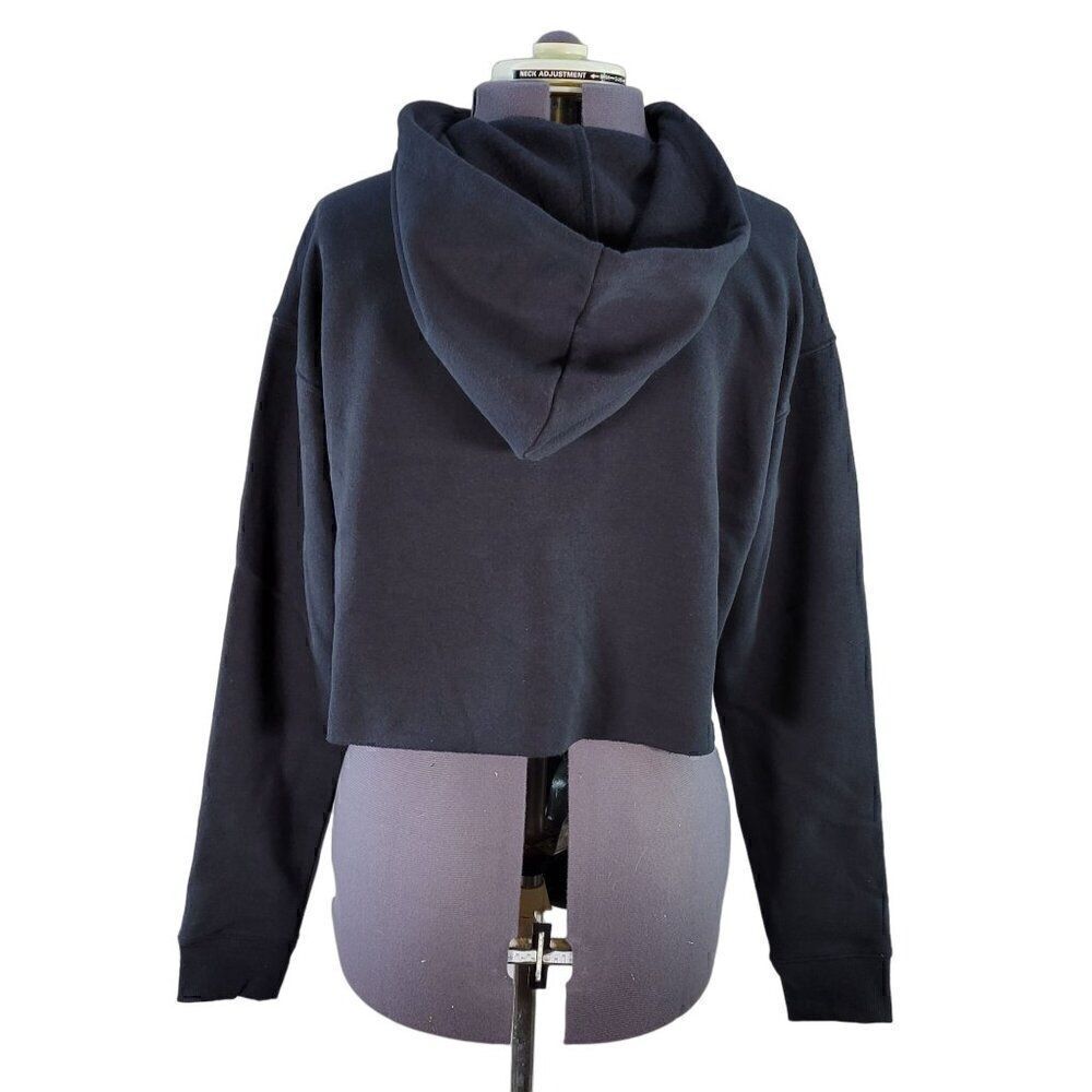 Wild Fable Women's Black Cropped Hoodie Sz M - Picture 2 of 6